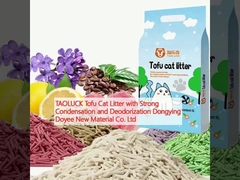 Taoluck Tofu Cat Litter com forte condensação e desodorização Dongying Doyee New Material Co. Ltd.