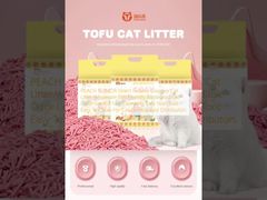 PEACH FLAVOR Direct Factory Cassava Cat Litter Wholesale Eco Friendly Biodegradable Odor Control Fast Clumping Safe Non Toxic Easy To Clean For Cat Owners And Distributors